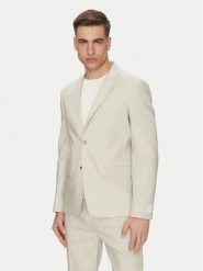 Calvin Klein Marynarka K10K114388 Beżowy Slim Fit. Brązowe marynarki męskie CALVIN KLEIN, bez wzorów, z lyocellu. Za 749.99 zł.
