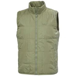 Kurtka bez rękawów Helly Hansen Vika Light Ins. Zielone kurtki męskie Helly Hansen, bez wzorów, bez kaptura. Za 482.50 zł.