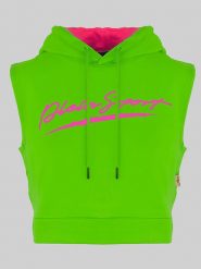 Plein Sport Bluza w kolorze jasnozielonym rozmiar: M. Zielone bluzy sportowe damskie Plein Sport, m, z bawełny. Za 215.21 zł.