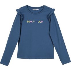 Koszulka w kolorze niebieskim. Niebieskie koszulki dziewczęce Daniel Hechter, Naf Naf Kids, bez wzorów, bez ramiączek. W wyprzedaży za 32.95 zł.