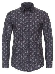 CASAMODA Koszula - Casual fit - w kolorze granatowym rozmiar: M. Niebieskie koszule męskie CASAMODA, m, bez wzorów, z bawełny, bez kołnierzyka, bez ramiączek. Za 86.99 zł.