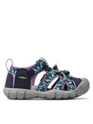 Keen Sandały Seacamp II Cnx 1025136 Granatowy. Niebieskie sandały dziewczęce Keen, z materiału, bez zapięcia. Za 219.99 zł.