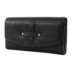 Tamaris Portfel damski Bern adette Big Wall et With Flap 7122182-001 Black. Czarne portfele damskie Tamaris, bez wzorów. W wyprzedaży za 132.00 zł.