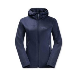 Bluza turystyczna damska Jack Wolfskin Hirschberg. Niebieskie bluzy bez kaptura damskie Jack Wolfskin, m, z poliesteru. Za 417.00 zł.