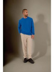 Perfect Cashmere Kaszmirowy sweter "Blake" w kolorze niebieskim rozmiar: M. Niebieskie swetry męskie Perfect Cashmere, m, bez wzorów, z kaszmiru, bez kołnierzyka. Za 413.99 zł.