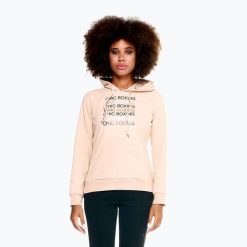 Bluza damska LEONE 1947 Chic Boxing Hoody. Brązowe bluzy z kapturem damskie LEONE 1947, xs, z elastanu. Za 169.99 zł.