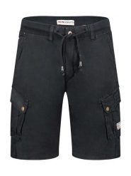 Geographical Norway Bermudy "Pakito" w kolorze czarnym rozmiar: S. Czarne szorty męskie Geographical Norway, bez wzorów, z bawełny. Za 100.99 zł.