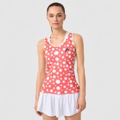 SPIRIT II Tank Top Women. Czerwone topy damskie HEAD, s, bez wzorów, bez ramiączek. W wyprzedaży za 189.00 zł.