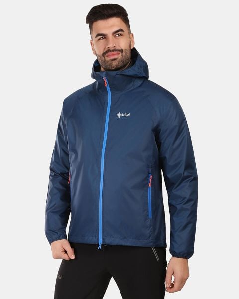 Outdoorowa wodoodporna kurtka Kilpi JALUU-U. Niebieskie kurtki damskie Kilpi, m, bez wzorów, z materiału, z kapturem. Za 292.95 zł.