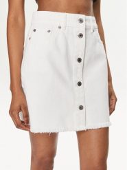 MICHAEL Michael Kors Spódnica jeansowa MS470CO80V Biały Slim Fit. Białe spódniczki damskie MICHAEL Michael Kors, bez wzorów, z bawełny. Za 849.99 zł.