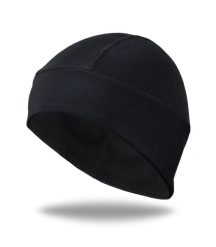Ocieplana Lekka Czapka Kolarska pod Kask LUXA Core Black (jesień / wiosna). Czarne czapki męskie ONE, na jesień, bez wzorów, z materiału, klasyczne. Za 99.00 zł.