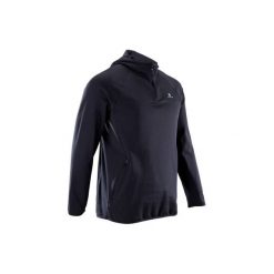 Bluza fitness kardio FSW500 męska. Czarne bluzy bez kaptura męskie DOMYOS, l, z elastanu. W wyprzedaży za 69.99 zł.