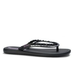 Japonki klapki damskie Ipanema 27130 MEU SOL AD. Czarne klapki damskie Ipanema, bez wzorów, z materiału, bez obcasa. Za 35.00 zł.