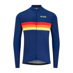 Męska koszulka kolarska z długim rękawem – Sunrise. Niebieskie koszulki męskie z długim rękawem KEADA SPORTS, m, z dresówki. Za 332.00 zł.