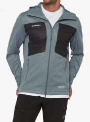 Softshell męski Mammut Ultimate VIII SO Hooded Jacket. Szare kurtki softshell damskie Mammut, l, bez wzorów, z gore-texu, bez kaptura. Za 1,363.99 zł.