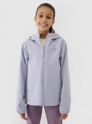 Куртка softshell вітрозахисна мембрана 5000 для дівчаток - сірий. Kurtki softshell damskie 4f, bez wzorów, z softshellu, bez kaptura. W wyprzedaży za 1,099.90 zł.
