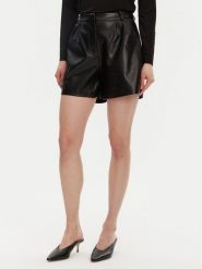 ONLY Szorty z imitacji skóry Saramy 15338008 Czarny Regular Fit. Czarne szorty damskie Only, bez wzorów, ze skóry. Za 69.99 zł.