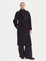 Weekend Max Mara Płaszcz wełniany Resina 2525016031 Granatowy Regular Fit. Niebieskie płaszcze damskie Weekend Max Mara, na zimę, bez wzorów, z wełny. Za 3,299.00 zł.