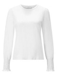 Rich&Royal Koszulka w kolorze białym rozmiar: L. Białe bluzki damskie Rich&Royal, l, bez wzorów, z bawełny, bez kołnierzyka, bez ramiączek. Za 152.26 zł.