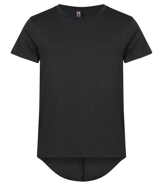 Clique T-shirt męski Brooklyn z czystej bawełny, luźny dłuższy krój – Black. Czarne t-shirty męskie CLIQUE, m, bez wzorów, z bawełny, bez kołnierzyka. Za 107.89 zł.