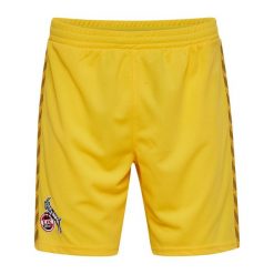 Spodenki bramkarza FC Köln 2023/24. Żółte szorty damskie HUMMEL, bez wzorów, sportowe. Za 221.50 zł.