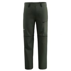 Spodnie 2 w 1 Salewa Puez Hemp. Zielone szorty męskie Salewa, bez wzorów, z elastanu, klasyczne. Za 668.00 zł.