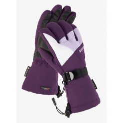 Rękawiczki dziecięce Ziener Lani GTX Junior. Fioletowe rękawiczki dziecięce Ziener, z gore-texu, bez ramiączek. Za 161.99 zł.