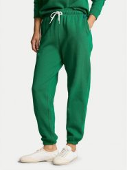 Polo Ralph Lauren Spodnie dresowe 211943009010 Zielony Regular Fit. Zielone spodnie dresowe damskie Polo Ralph Lauren, xl, bez wzorów, z bawełny. Za 269.99 zł.