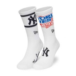 Skarpetki New York Yankees Crew. Białe skarpetki damskie New Era, bez wzorów. Za 107.00 zł.