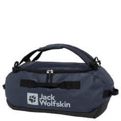 Torba podróżna Jack Wolfskin All-In Duffle. Niebieskie torebki klasyczne damskie Jack Wolfskin, bez wzorów, bez dodatków. Za 349.99 zł.