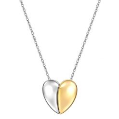 Yokoamii Naszyjnik Serce z pozlacanego mosiadzu Naszyjniki 1 ct Damski. Szare naszyjniki damskie Yokoamii, posrebrzane. Za 149.99 zł.