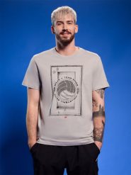 4F T-shirt regular z nadrukiem siatkarskim męski - szary 3XL. Szare t-shirty męskie 4f, l, bez wzorów, z bawełny, bez kołnierzyka. Za 69.99 zł.