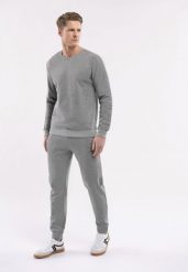 Bluza bez kaptura B-DREK. Szare bluzy bez kaptura męskie Volcano, m, z bawełny. Za 139.99 zł.