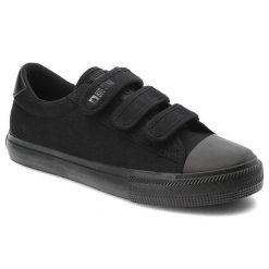 Czarne Trampki Big Star Modne Buty Damskie. Czarne trampki i tenisówki damskie Big Star, bez wzorów. Za 129.00 zł.