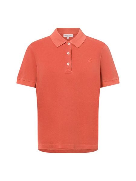 Marc O'Polo koszulka polo Kobiety Bawełna pomarańczowy, XS. Brązowe bluzki sportowe damskie Marc O´Polo, xs, z bawełny, bez kołnierzyka, bez ramiączek. Za 309.95 zł.