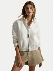 Polo Ralph Lauren Kurtka przejściowa 211938915007 Biały Relaxed Fit. Białe kurtki damskie Polo Ralph Lauren, m, bez wzorów, ze lnu, bez kaptura. Za 1,299.00 zł.