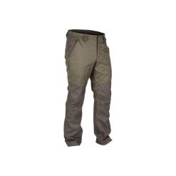 Spodnie myśliwskie 500 WTP. Brązowe spodnie materiałowe męskie SOLOGNAC, z bawełny. Za 129.99 zł.