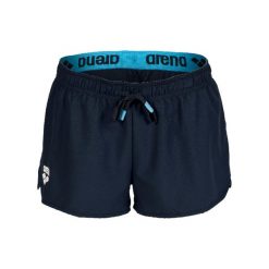 Spodenki damskie Arena Team Short Solid. Niebieskie szorty damskie Arena, bez wzorów, z materiału, klasyczne. Za 180.00 zł.
