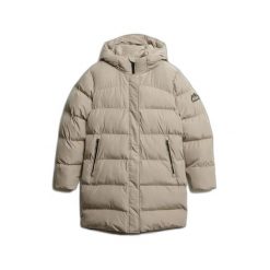 Damska kurtka puchowa Superdry Sports. Brązowe kurtki damskie Superdry., na zimę, m, bez wzorów, z puchu, z kapturem. Za 723.05 zł.