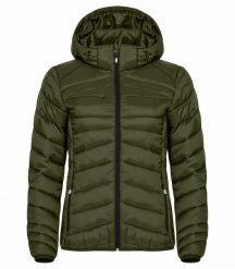 Clique Kurtka Idaho Women lekko ocieplana z recyklingowanego poliamidu – Fog. Zielone kurtki damskie CLIQUE, xs, bez wzorów, z materiału. Za 313.61 zł.