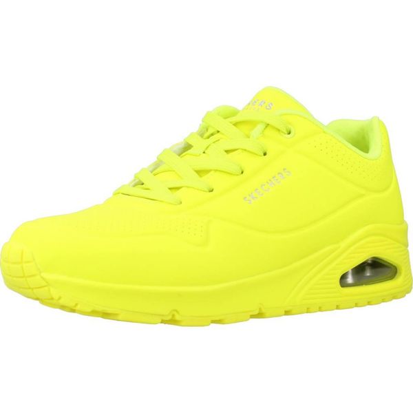 Buty do chodzenia damskie Skechers Night Shades. Żółte buty sportowe na co dzień damskie Skechers, bez wzorów, z gumy, trekkingowe. Za 412.00 zł.