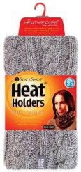 Damski zimowy komin na szyję jasnoszary - Heatweaver, One Size. Szare szaliki i kominy damskie HEAT HOLDERS, na zimę, bez wzorów, z dzianiny. Za 175.99 zł.