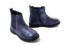 WOJTYŁKO 1Z23008 granat, botki dziecięce, rozmiary 20-25. Niebieskie botki dziewczęce Wojtyłko, bez wzorów, z gumy, bez ramiączek. Za 134.89 zł.
