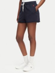 Polo Ralph Lauren Szorty sportowe 211965103004 Granatowy Straight Fit. Niebieskie spodenki sportowe damskie Polo Ralph Lauren, m, z bawełny. Za 599.99 zł.