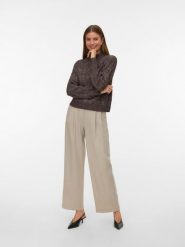 Vero Moda Sweter w kolorze antracytowym rozmiar: M. Czarne golfy damskie Vero Moda, m, z materiału, bez kołnierzyka. Za 91.56 zł.