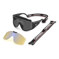 Okulary przeciwsłoneczne CARRERA CA TRANSFORMA 003 dla mężczyzn, rozmiar 99 mm. Czarne okulary przeciwsłoneczne męskie Carrera, z nylonu. Za 1,117.70 zł.