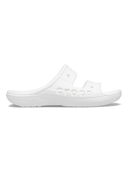Crocs Klapki "Baya" w kolorze białym rozmiar: 36/37. Białe klapki damskie Crocs, bez wzorów, bez obcasa. Za 96.14 zł.