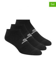 Skechers Skarpety (3 pary) w kolorze czarnym rozmiar: 39-42. Czarne skarpetki męskie Skechers, bez wzorów, ze splotem. Za 32.75 zł.