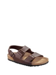 Birkenstock Sandały w kolorze brązowym rozmiar: 44. Brązowe sandały damskie Birkenstock, bez wzorów, z materiału, bez obcasa. Za 265.45 zł.