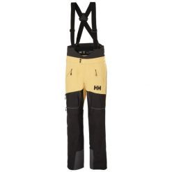 Spodnie narciarskie z szelkami Helly Hansen Odin BC Softshell. Brązowe spodnie materiałowe męskie Helly Hansen, bez wzorów, z softshellu, sportowe. Za 1,571.00 zł.